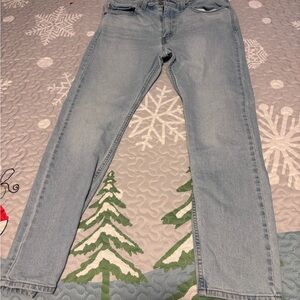 Levi's Men's Sky Blue Slim Jeans